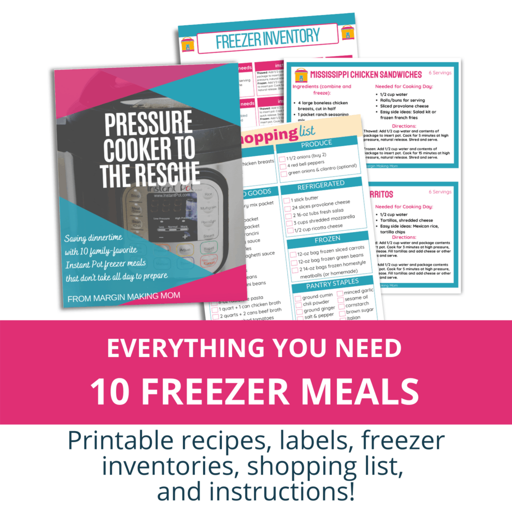 Pressure Cooker to the Rescue Instant Pot Freezer Meals - Margin Making ...