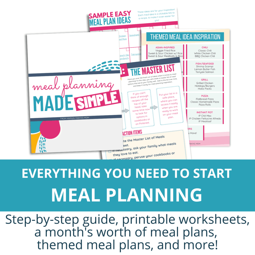 meal planning made simple mockup