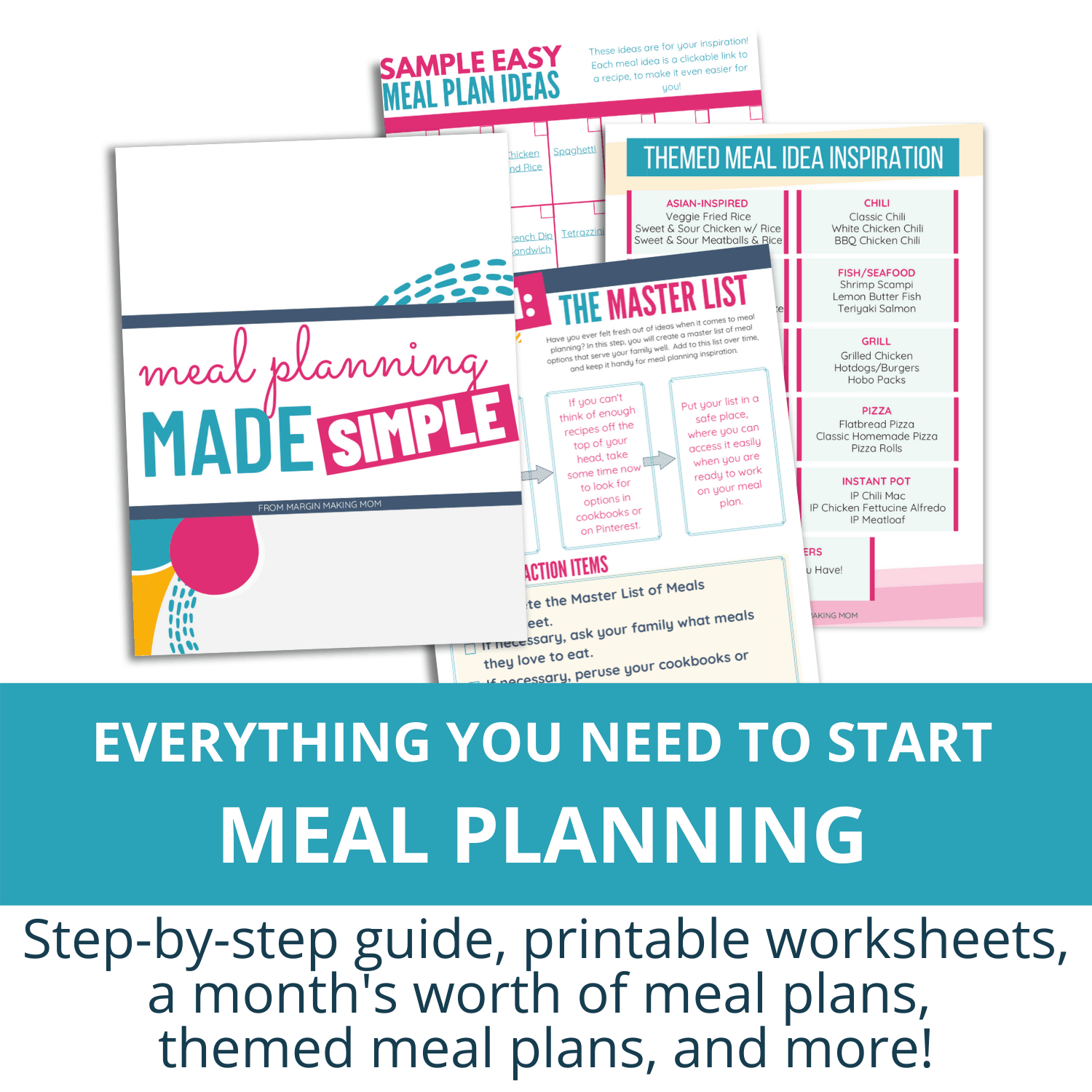 meal planning made simple mockup