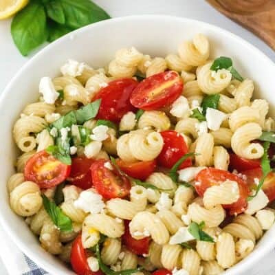 Lemon Basil Pasta Salad (Instant Pot or Stove Top)