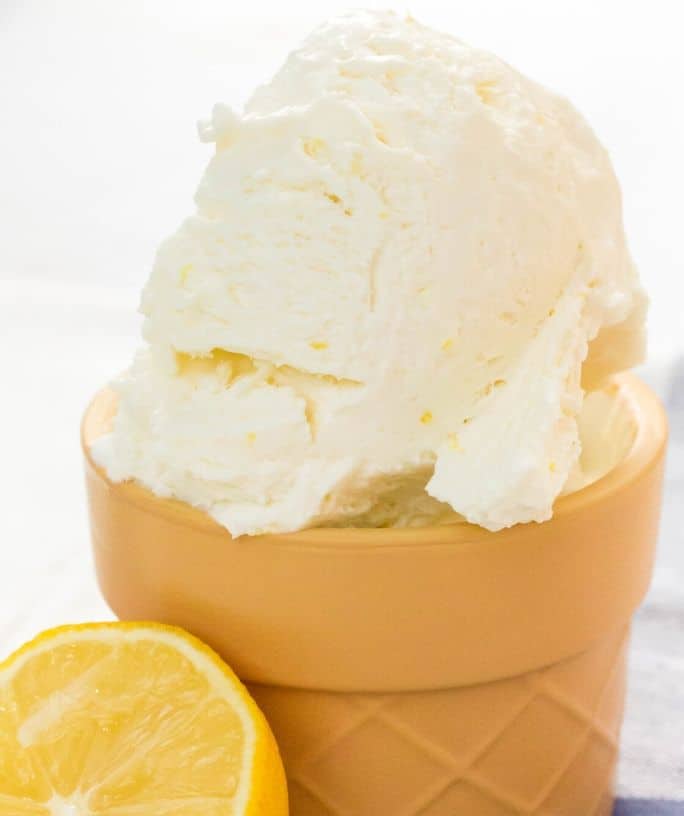 No-Churn Lemon Ice Cream