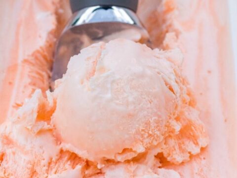 orange ice cream scoop