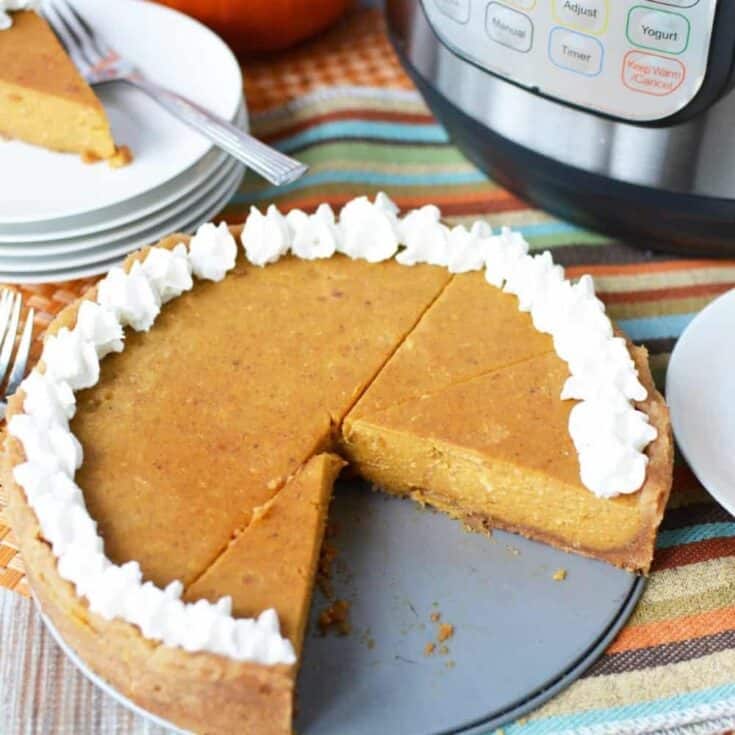Image for Instant Pot Pumpkin Pie With Graham Cracker Crust - Easy Pie Recipe For the Holidays