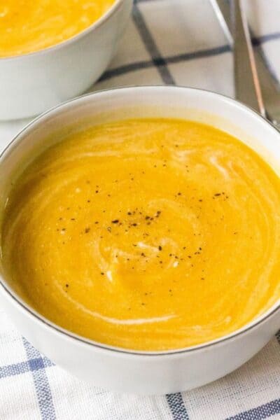 Instant Pot Butternut Squash and Apple Soup - Margin Making Mom®