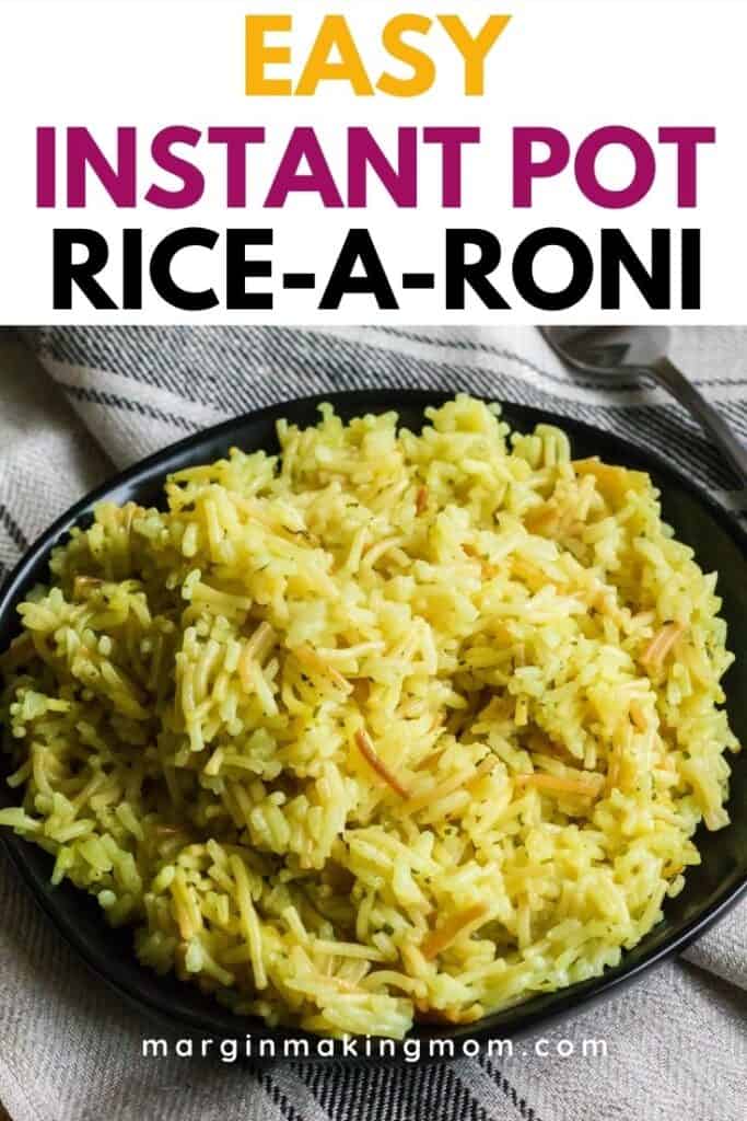 Easy Instant Pot Rice A Roni Margin Making Mom®