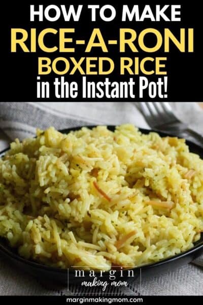 Easy Instant Pot Rice a Roni - Margin Making Mom®