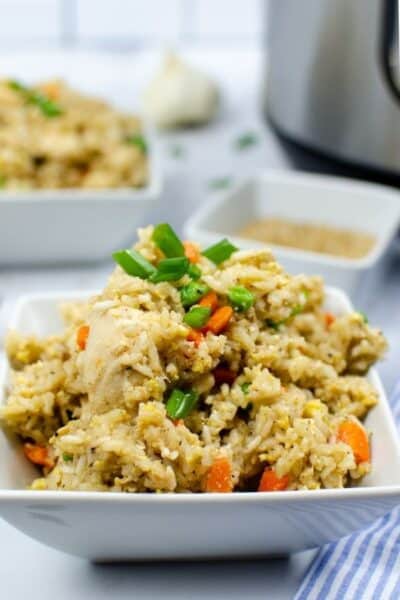 Super Easy Instant Pot Chicken Fried Rice - Margin Making Mom®