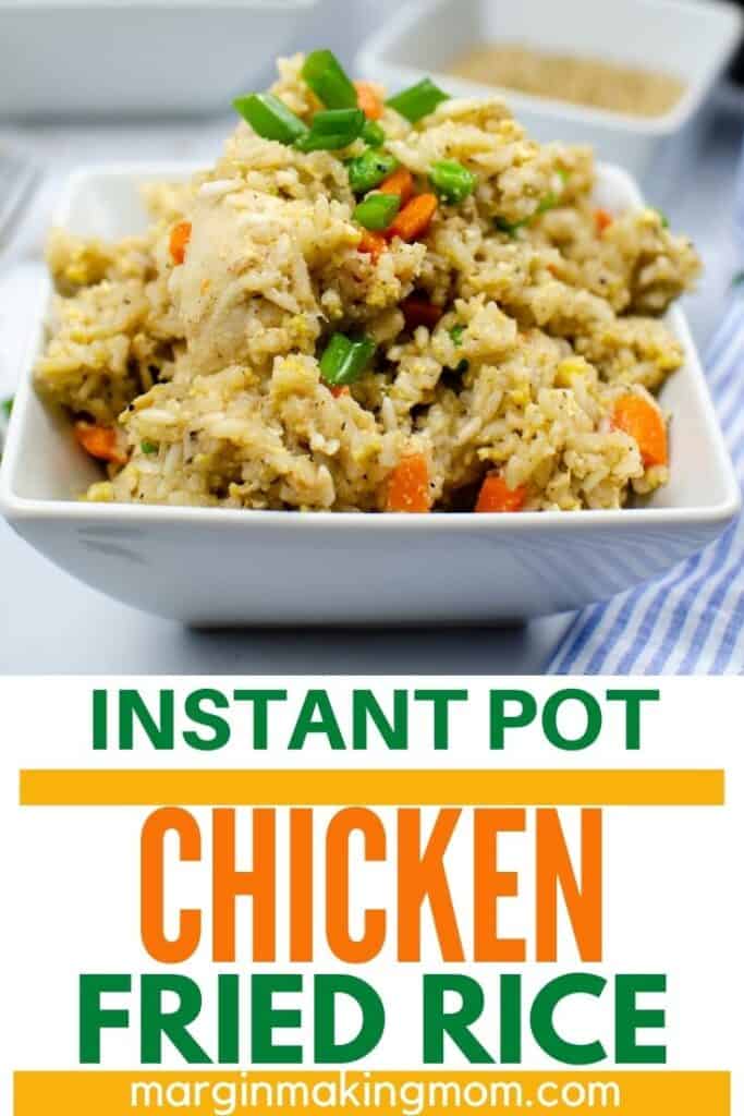 Super Easy Instant Pot Chicken Fried Rice - Margin Making Mom®