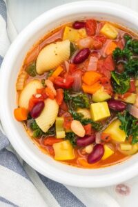 Quick and Easy Instant Pot Minestrone Soup - Margin Making Mom®