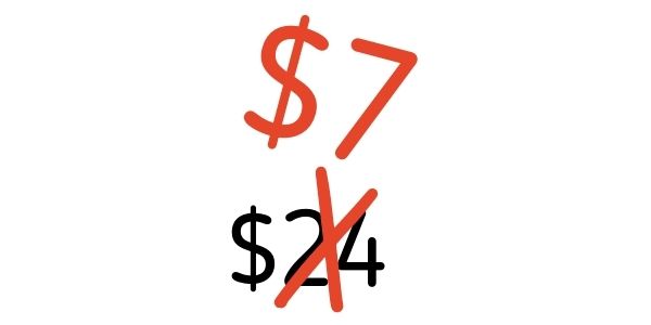 discount price of $7