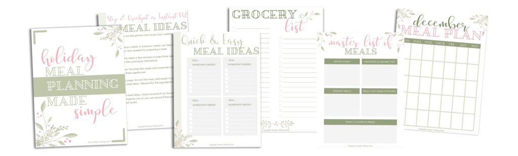holiday meal planning made simple mockup
