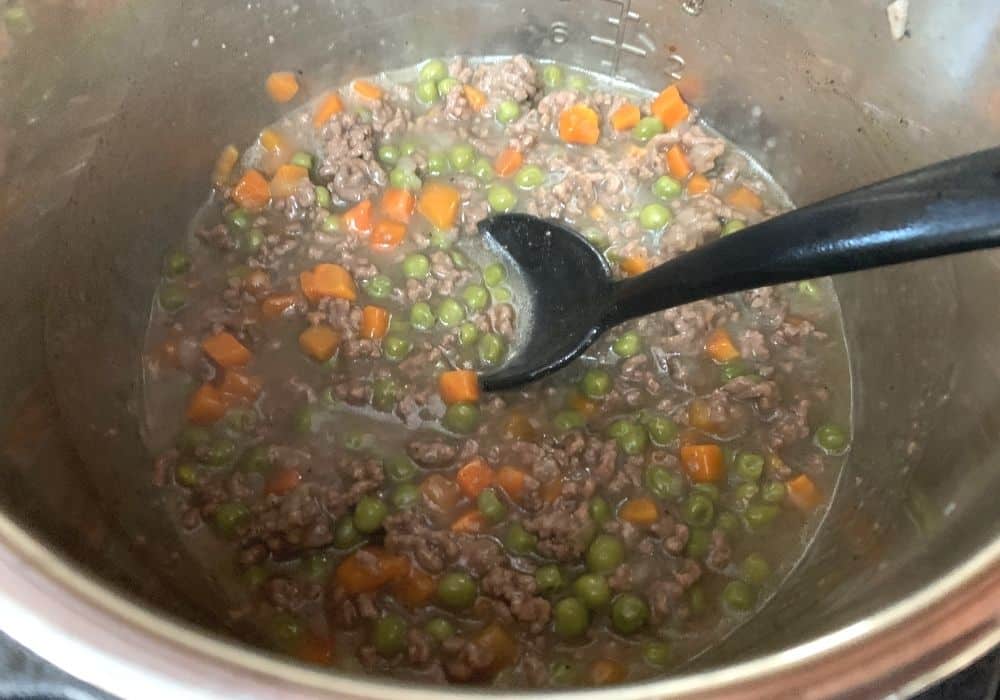 thickened filling for shepherds pie