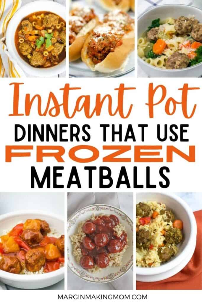 Easy Instant Pot Frozen Meatballs Recipes for Dinner Margin Making Mom®