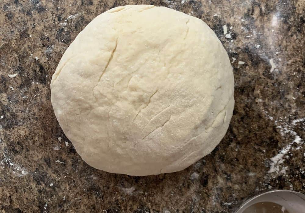 ball of naan dough ready to rise