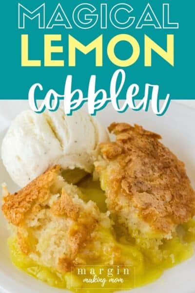 Easy Lemon Cobbler - A Simply Magical Dessert - Margin Making Mom®
