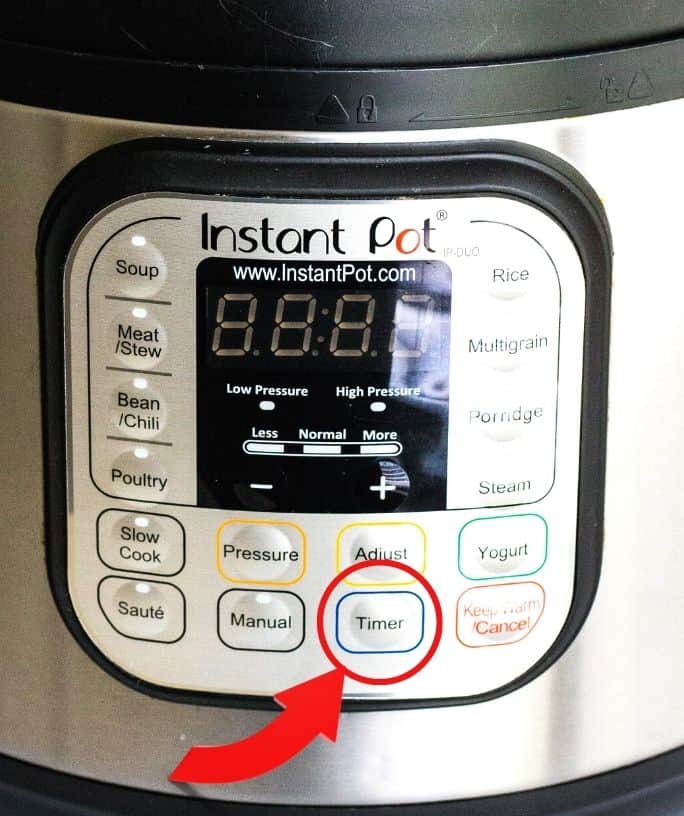 How do I select the temperature level and adjust the timer for Keep Warm on Instant  Pot RIO?