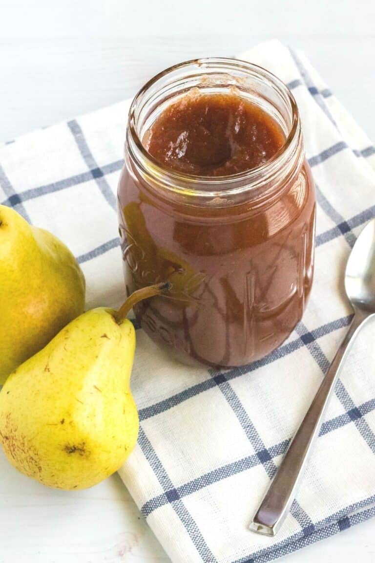 Easy Pear Butter Recipe (Instant Pot, Slow Cooker, or Stove Top