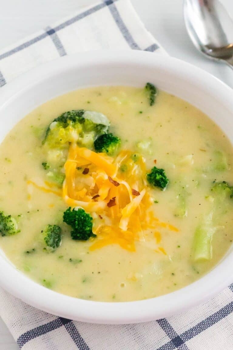 Creamy Instant Pot Broccoli and Potato Soup - Margin Making Mom®