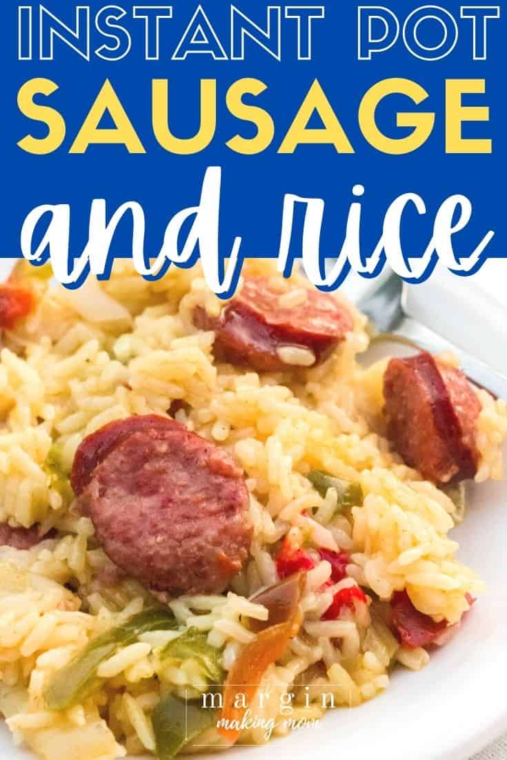 Instant pot smoked 2025 sausage and rice