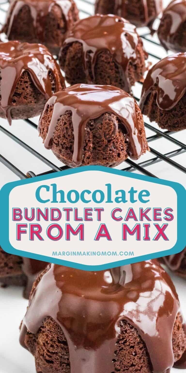 Easy & Decadent Mini Chocolate Bundt Cakes - Margin Making Mom®