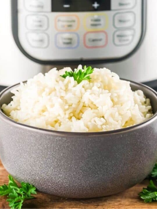 White rice instant online pot