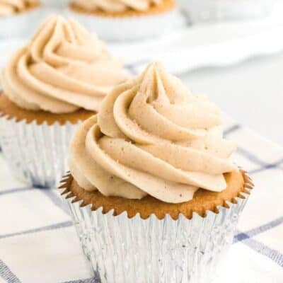 Easy Churro Cupcakes with Cinnamon Cream Cheese Frosting