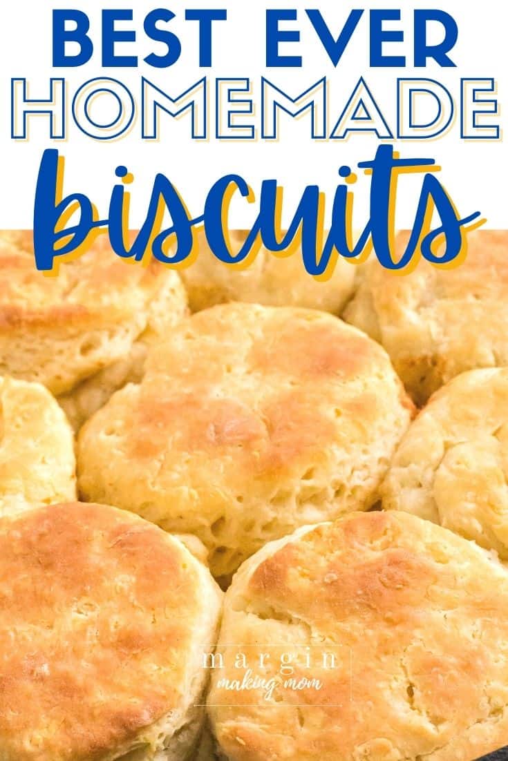 close-up view of several easy homemade biscuits