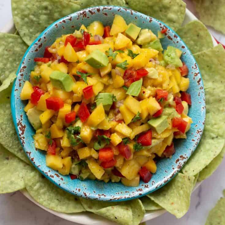 Image for Best Peach Mango Salsa