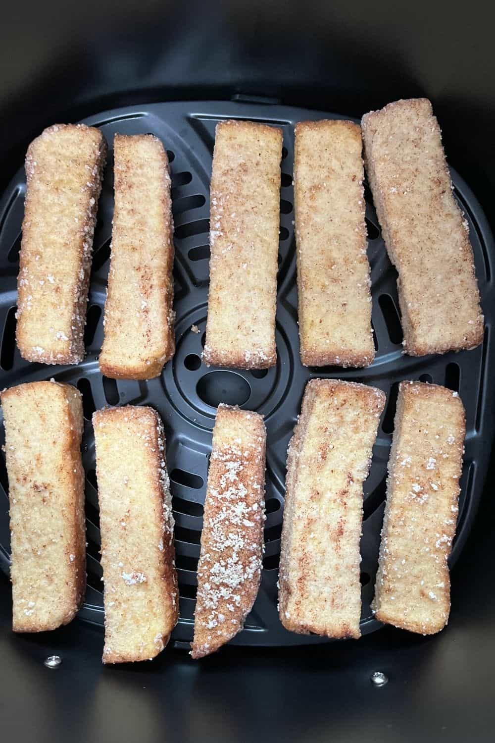 frozen french toast sticks in the air fryer basket