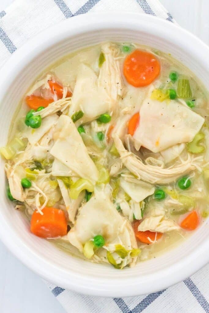 Easy Chicken and Dumplings with Tortillas Margin Making Mom®