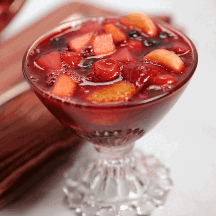 Image for Cherry Jello Salad with Fruit