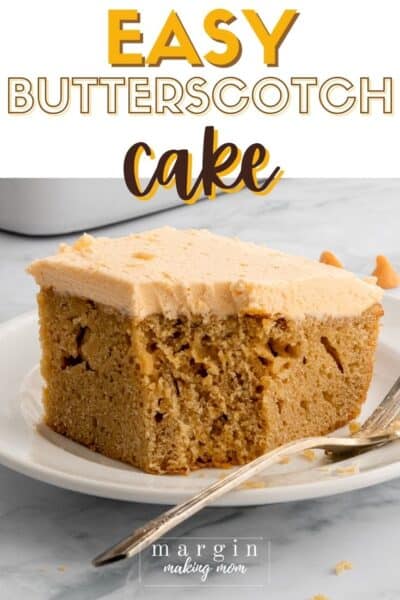 Easy Old-Fashioned Butterscotch Cake - Margin Making Mom®