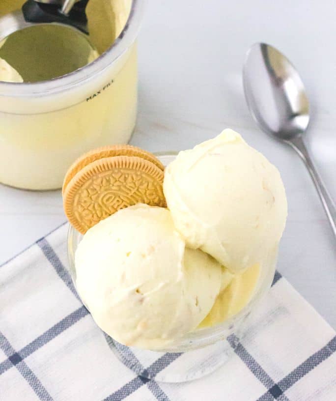 Easy Ninja Creami Vanilla Ice Cream Recipe - Margin Making Mom®