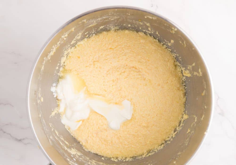 sour cream added to lemon pie crust mix