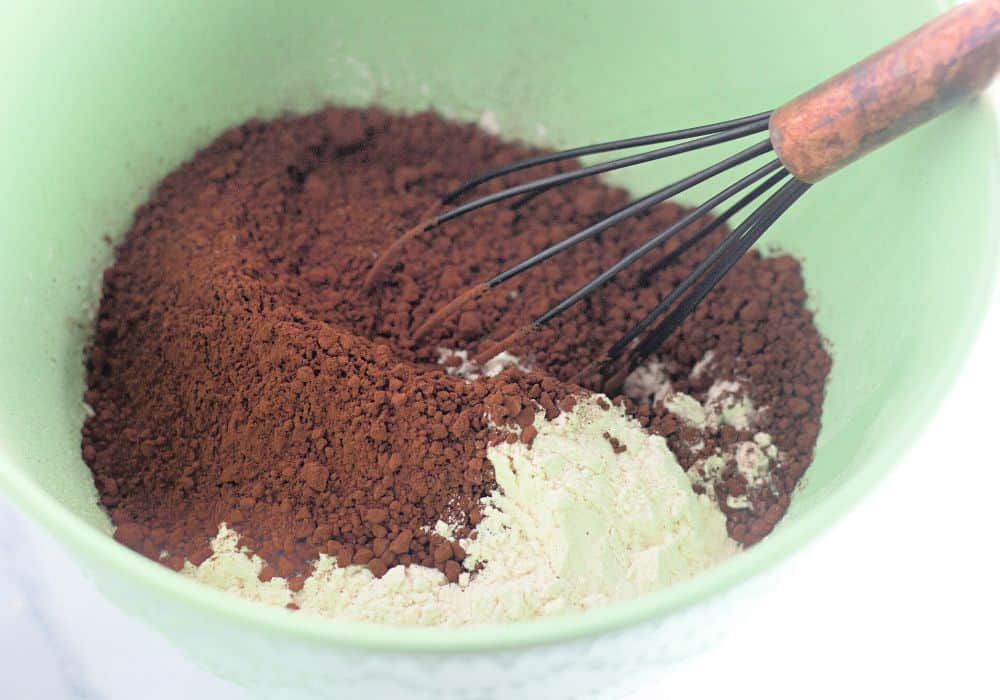 dry ingredients in a small mixing bowl with a whisk