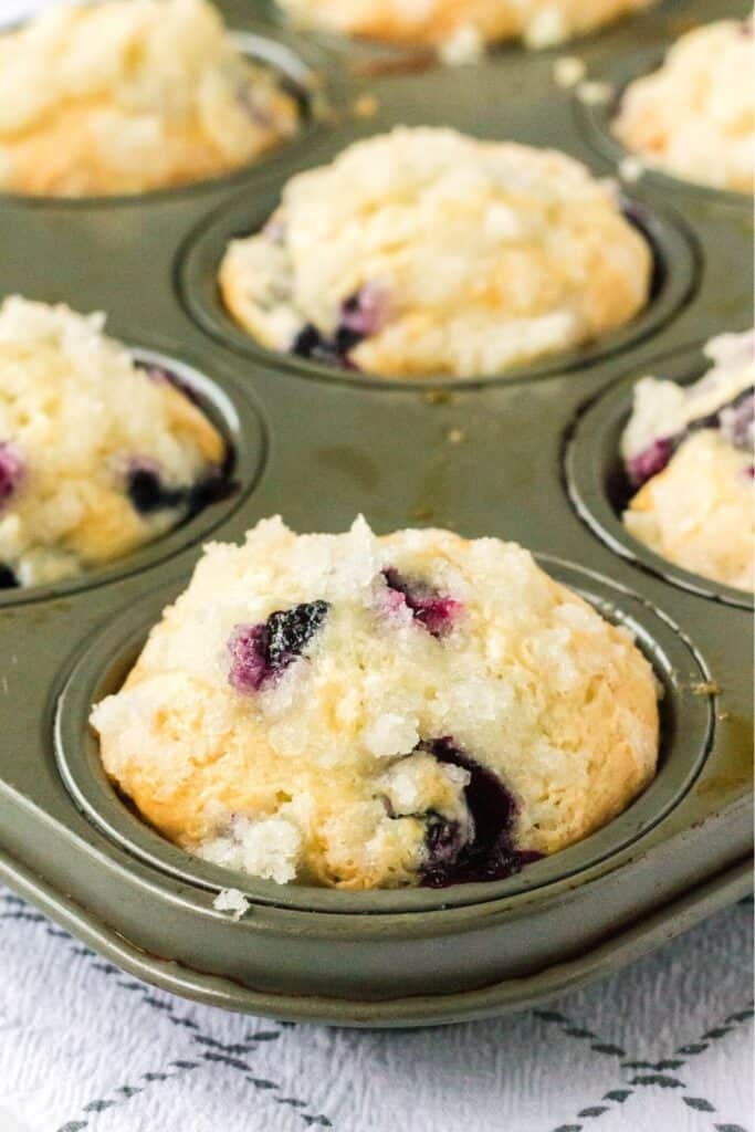 Easy Blueberry Bisquick Muffins with Streusel Topping - Margin Making Mom®