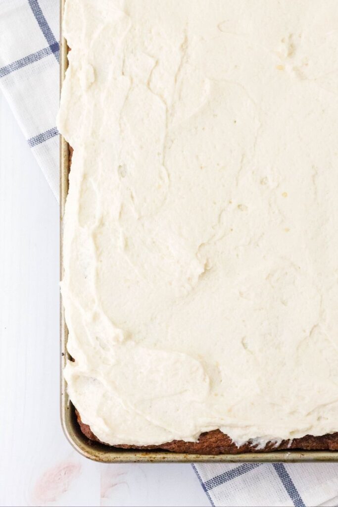 Old-Fashioned Banana Sheet Cake with Frosting - Margin Making Mom®