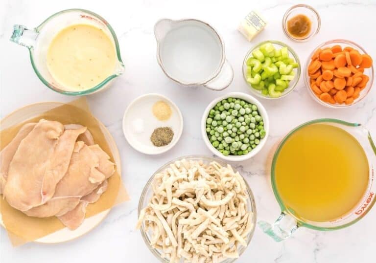 Easy Chicken and Dumplings with Noodles Margin Making Mom®