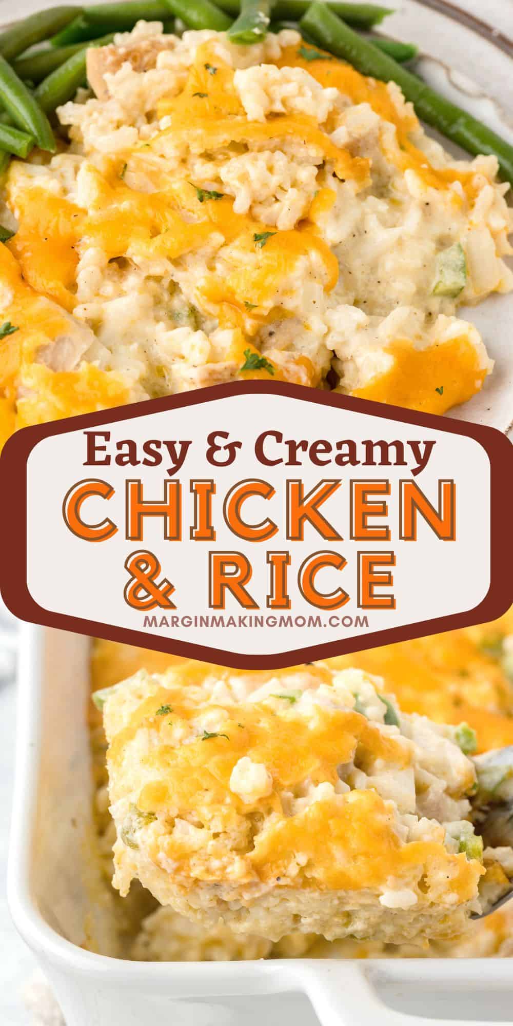 Easy Chicken and Rice with Cream of Chicken Soup - Margin Making Mom®