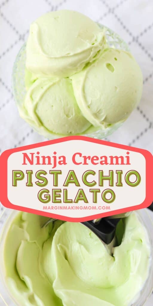 Ninja Creami Pistachio Gelato Margin Making Mom®