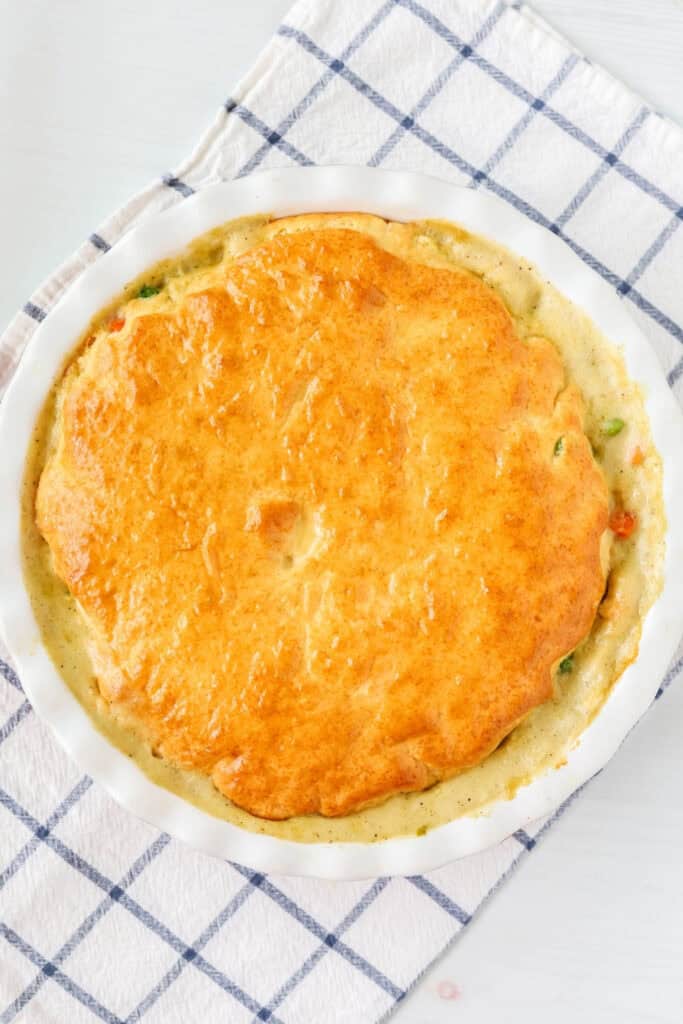 Easy Bisquick Chicken Pot Pie - Margin Making Mom®