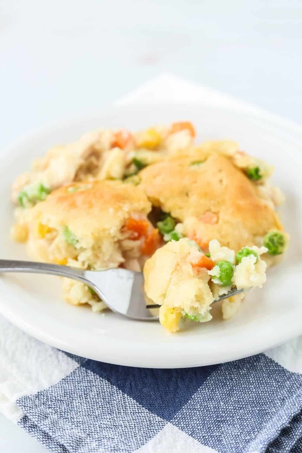 Easy Bisquick Chicken Casserole - Margin Making Mom®