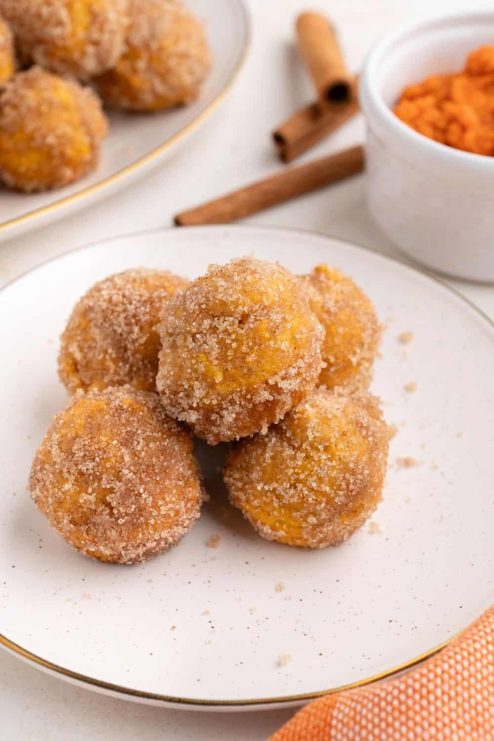 Easy Bisquick Pumpkin Donut Holes - Margin Making Mom®