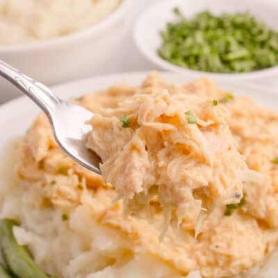 Southern chicken and gravy in the slow cooker.