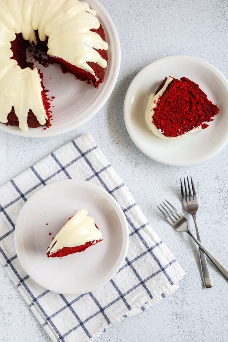Easy Red Velvet Pound Cake (From a Mix!) - Margin Making Mom®