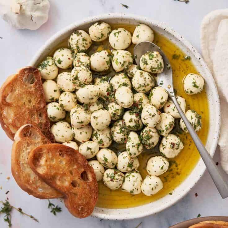 Image for Marinated Mozzarella Balls Recipe