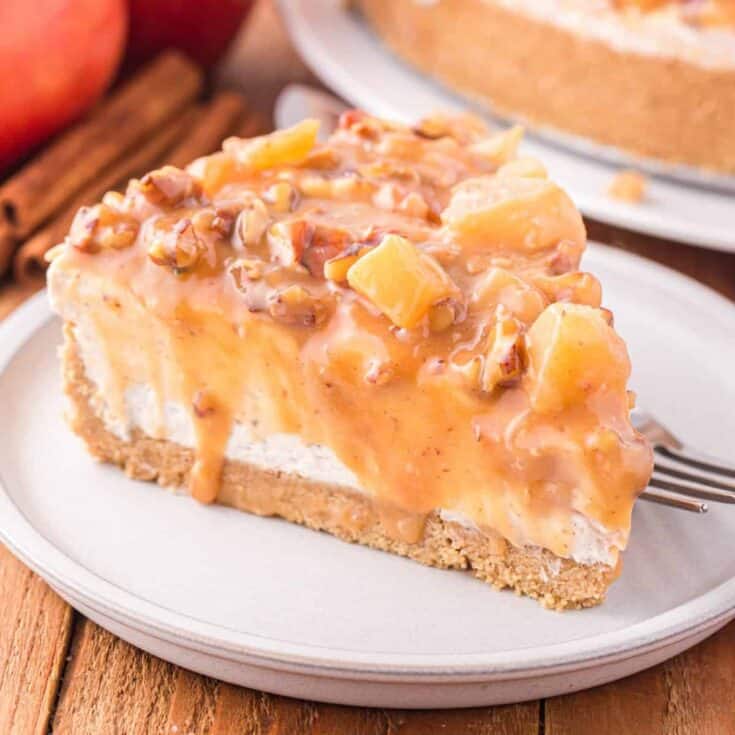 Image for No Bake Caramel Apple Cheesecake