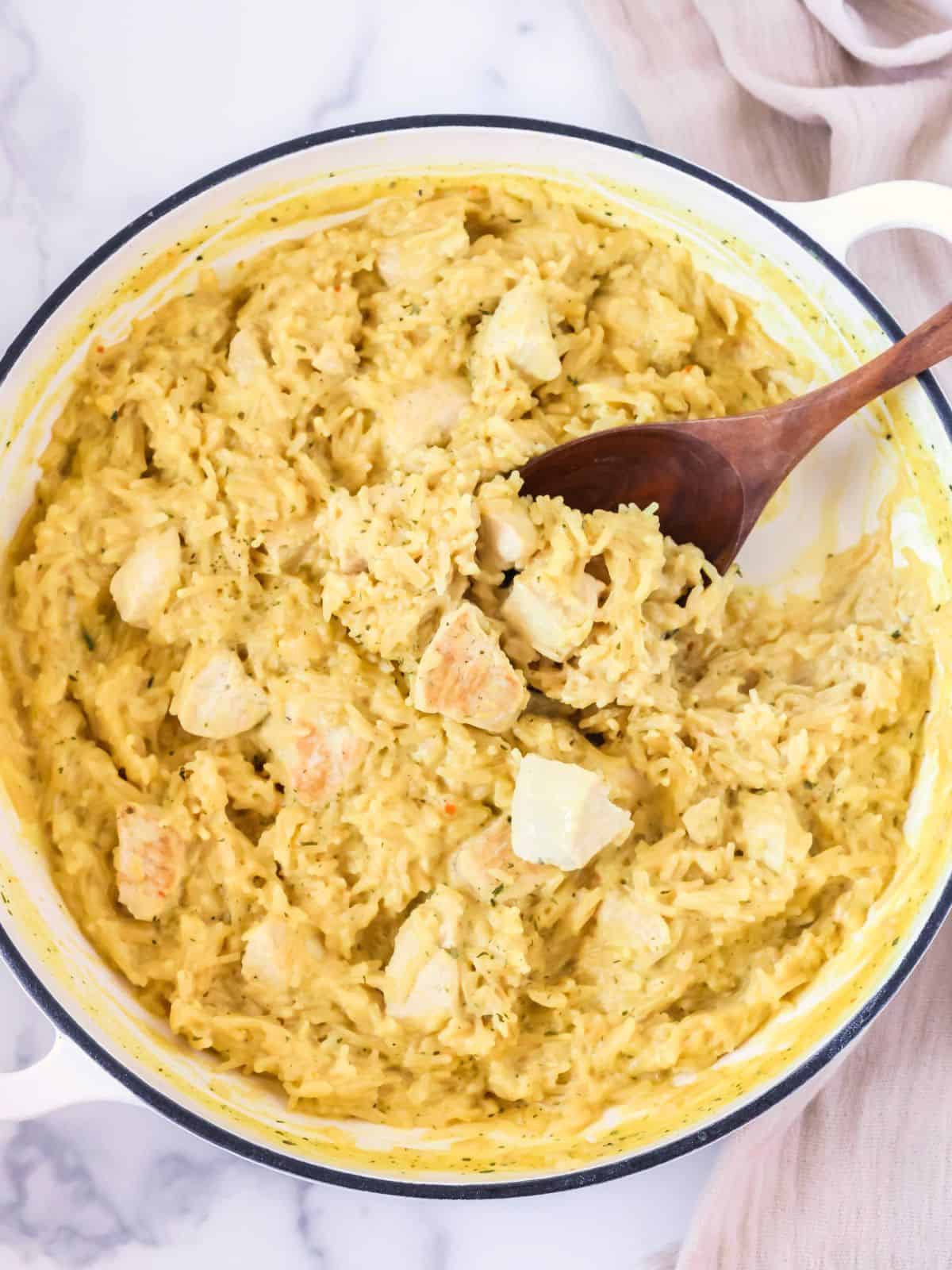 Easy Skillet Knorr Chicken and Rice Casserole - Margin Making Mom®