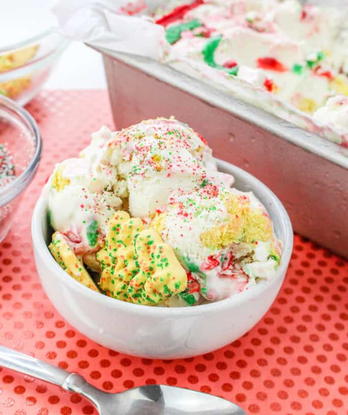 Image for No Churn Christmas Cookie Ice Cream