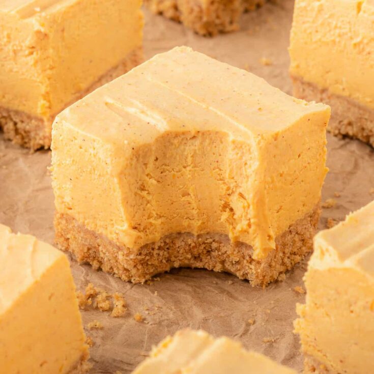 Image for No Bake Pumpkin Cheesecake Bars